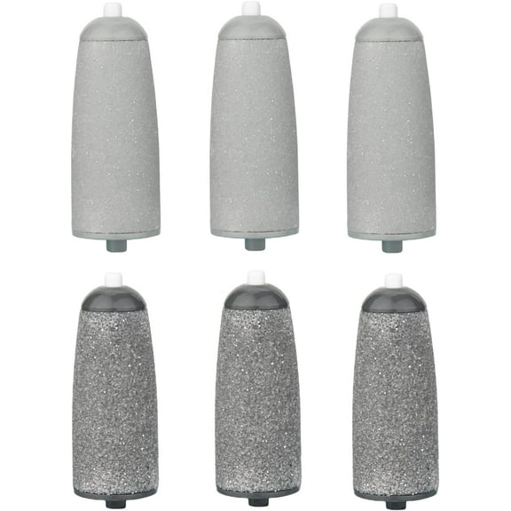 Premium Replacement Foot Grinder Roller Heads Compatible with JML NuYou Pedi Roller Flawless Pedi- Professional Foot Callus Remover Rollers for Silky Smooth Feet(Normal, 6)
