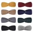 thumbnail image 7 of Headbands for Women Twist Knotted Women Head Bands Boho Stretchy Hair Bands Non Slip for Girls Criss Cross Turban Plain Headwrap Yoga Workout Vintage Hair Accessories, Solid Color, 7 of 7