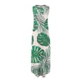 thumbnail image 4 of Lenago Robes Sexy Grande Taille pour Femmes Imprimé Sans Manches Col Rond Longue Robe Été Plage Robes en Solde, 4 of 5