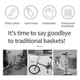 thumbnail image 4 of Children S Bike Basket Kids Front Handlebar Basket Plastic Rattan Basket For   Basket Storage For Bike, 4 of 8