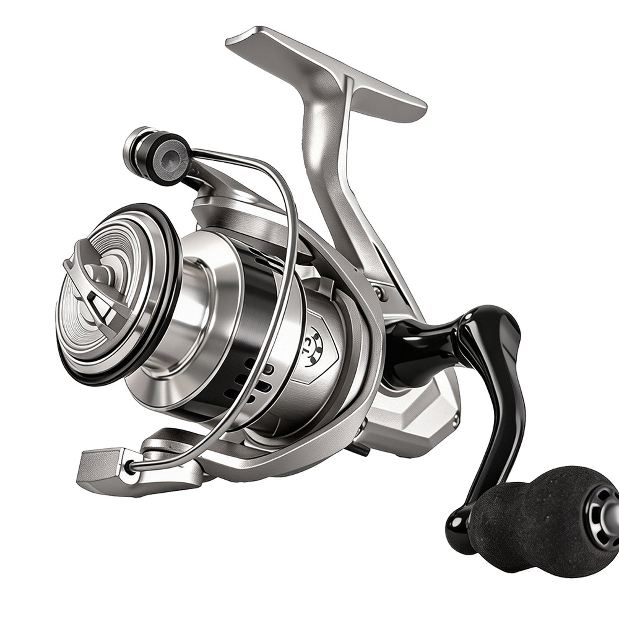 BESTSKY Spinning Reel – 5.2:1 Gear Ratio 12+1 Bearings Freshwater Saltwater Fishing Reel Ultra-Smooth Cnc Aluminum Spool Lightweight & Powerful for Bass Trout Salmon