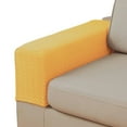 thumbnail image 2 of 2025 Couch Arm Covers & Arm Chair Covers Set of 2 - Stretch Sofa Armrest Protectors with Non-Slip Grip, Machine Washable Polyester Fabric for Recliner/Loveseat/Sectional Yellow, 2 of 7