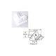 thumbnail image 4 of Paquete de 4 soportes de montaje de Panel Solar universales 4 esquinas sin perforación con pegamento para RV barco techo plano caravana resistente a los rayos UV blanco, 4 of 4