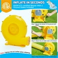 thumbnail image 6 of Yaheetech Double Lane Inflatable Water Slide for Kids Aged 3 To 10, Blue/Green, 6 of 8