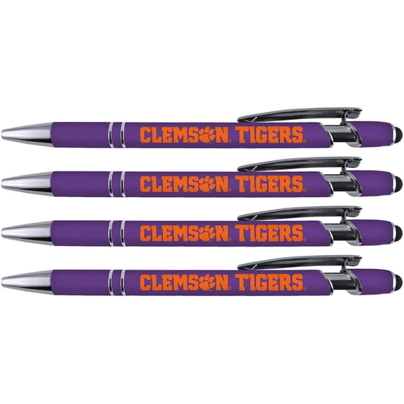 Pen Greeting Clemson Soft Touch Enduit Métal Pen 4 Pack (4012)