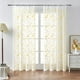 thumbnail image 5 of Cortinas bordadas con hojas para habitación doble | Cenefa de poliéster semitransparente | Cortinas translúcidas ligeras para decoración de dormitorio y sala de estar | Paneles decorativos de estilo, 5 of 6