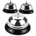 thumbnail image 4 of MLINS Retro Metal Hand Bell for Home Use Silver Color Loud Clear Tone Multipurpose 3 pcs, 4 of 8