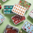 thumbnail image 6 of Joyfy 48 Pcs Christmas Cookie Tins with Lids for Gift Giving, Rectangular Treat Foil Containers, Disposable Food Storage Pan for Holiday Leftovers Goodie Container or Cookie Exchange, 6 of 7
