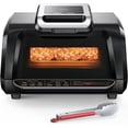 thumbnail image 1 of FlexWill Freidora eléctrica con parrilla de aire 7 en 1 para interiores sin humo - Parrilla de contacto de 1750 W con placas extraíbles antiadherentes, calor rápido y uniforme, plancha superior plana, 1 of 5