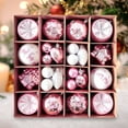 thumbnail image 6 of Nkmbld 40Pcs Christmas Balls Ornaments Christmas Decorations Differently Shaped Christmas Balls Set Multiple Styles of Christmas Tree Decorations, Pink, 6 of 8