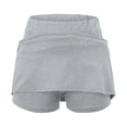 thumbnail image 5 of vigerkar Elastic Skorts for Women, Women's Casual Athletic Tennis Skirts, Sports Lightweight Golf Workout Skort (Grey, 5XL), 5 of 6
