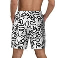 thumbnail image 4 of Fotbe Hand Drawn Snake Men’s Swim Trunks Quick Dry Swim Shorts Board Shorts with Mesh Lining-Large, 4 of 9