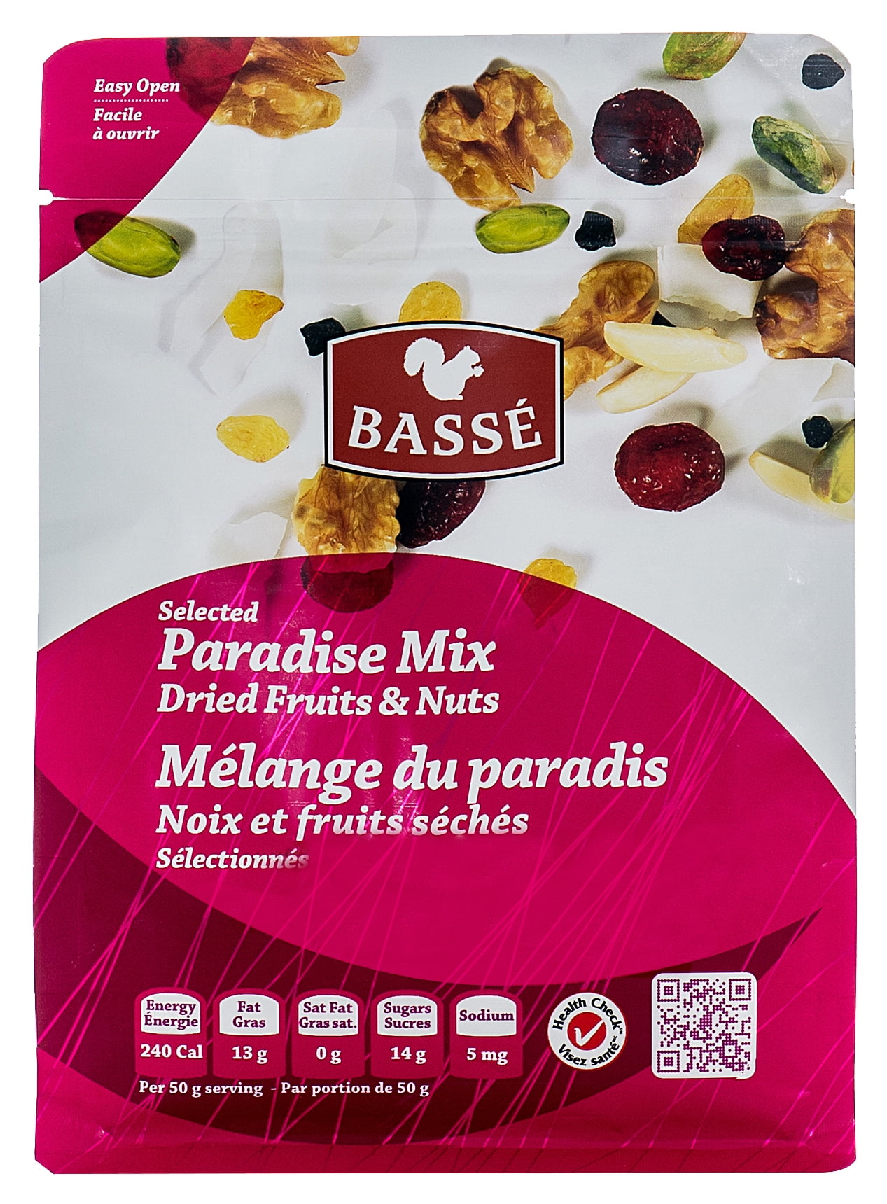 Basse Selected Paradise Mix, Dried Fruits and Nuts (7oz.) Dried Cranberries Dried Cherries... by Basse Nuts