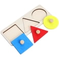 thumbnail image 2 of MasteelfCA TOYANDONA 1 Set Montessori Math Toy Wood Geometry Shape Insets Preschool Training Kids Toy, 2 of 8