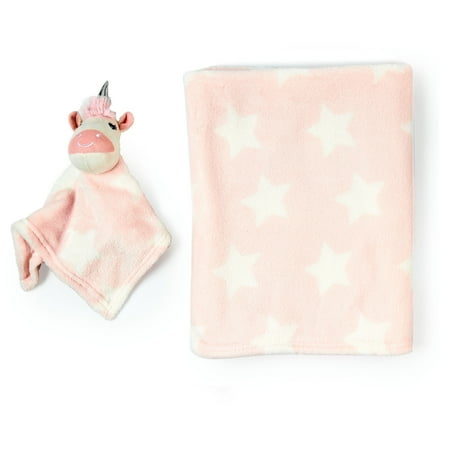 Parent's Choice Pink Unicorn Blanket & Lovey Set