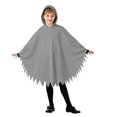 thumbnail image 3 of Gunia Kids Ghost Poncho Cape Cloak Cosplay Halloween Costumes Role Play Dress-Up Outfits For Boys Girls Stage Performance Holiday Party Wear,Grey, 3 of 8