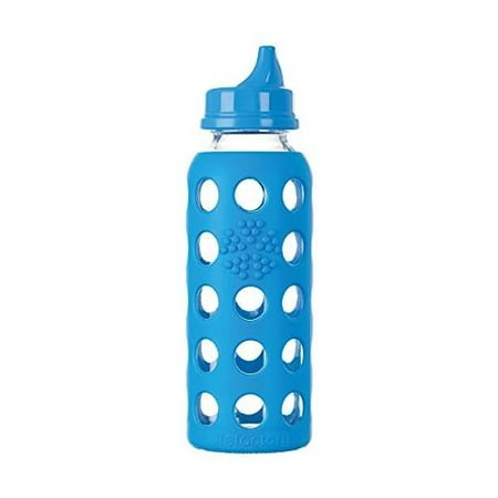 Lifefactory Glass Sippy Cup Bottle - Blue
