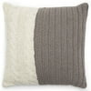 MoDRN Scandinavian Color Block Knit Decorative Throw Pillow, 18" x 18"