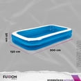 thumbnail image 2 of Alberca Piscina Familiar Inflable Fuxion 200 x 150 x 50 cm azul grande, 2 of 5