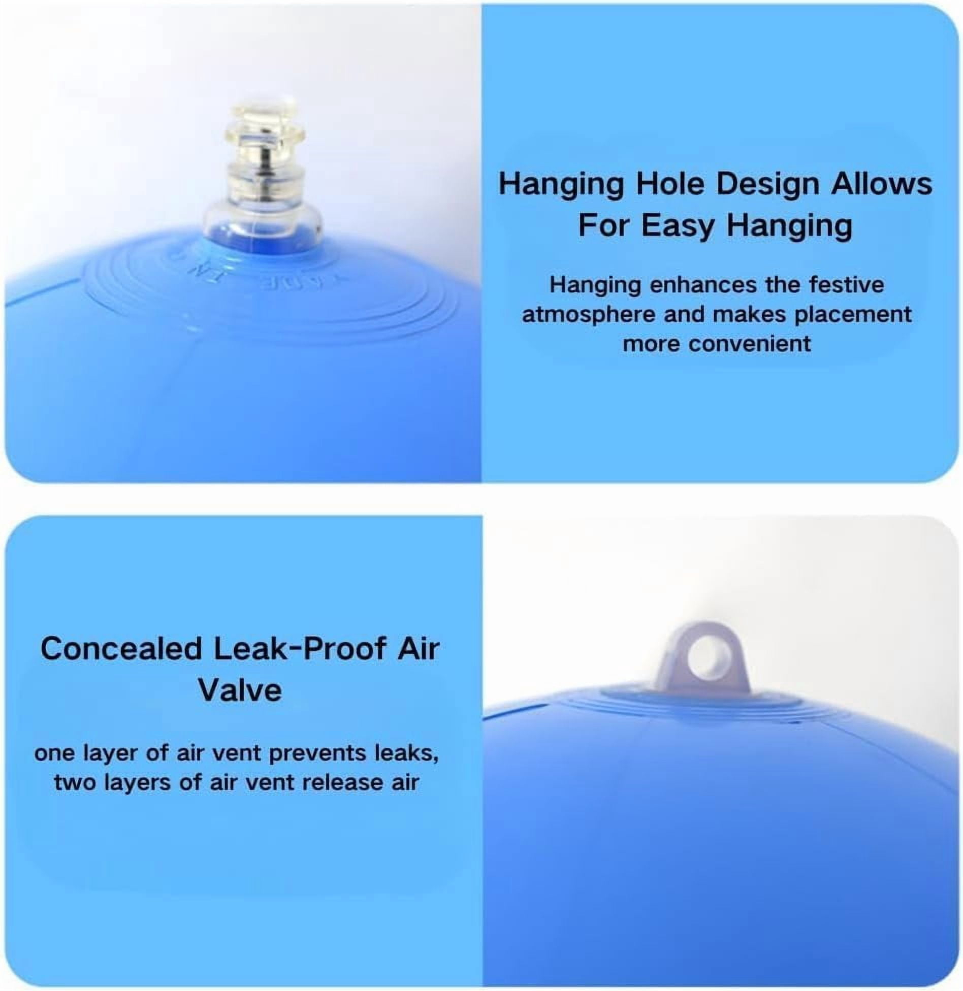 Reusable Inflatable Balloon Arch Kit – Linked PVC Balloons with Elastic Bands, Quick Setup for Weddings & Parties