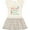 Natural with Stripes, variant on Inktastic Surfer Like Daddy Childs Surfing Girls Toddler Dress
