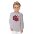 thumbnail image 2 of Awkward Styles Thanksgiving Toddler Long Sleeve Shirt Pink Turkey Kids T-Shirt, 2 of 5