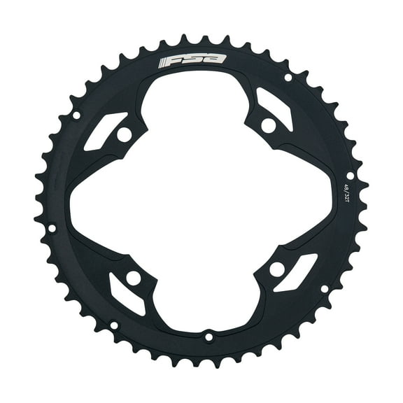 FSA Pro Road Chainring (2x11, 120x50T, Black, 4h)