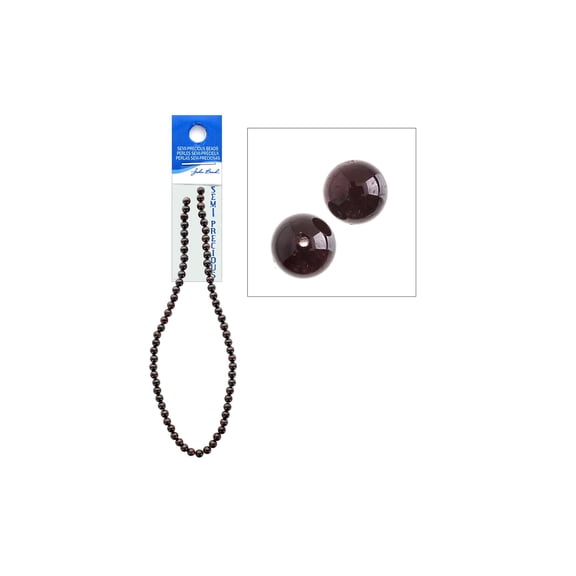 John Bead SP 16" Garnet 6mm Round