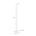 thumbnail image 4 of Yamazaki Home Leaning Coat Rack, White, Steel, Supports 11 pounds, 4 of 4