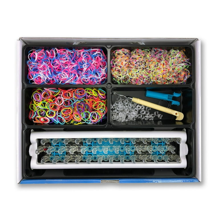 Rainbow Loom- Rubber Band Bracelet Craft Kit, 1,800 Rubber Bands