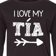 thumbnail image 4 of Inktastic I Love My Tía with Arrow Long Sleeve Youth T-Shirt, 4 of 5