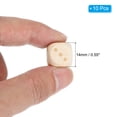 thumbnail image 2 of Uxcell 14mm Wooden Dice, 10Pcs Numbers 1-6 Cube Dice with Round Corner, 2 of 6