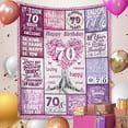 thumbnail image 3 of LHSHID 80th Birthday Gifts for Women 80 Years Old Birthday Gifts Unique 80th Birthday Decorations Gift Best 80th Birthday Gift Ideas for Mom Wife Sister Friend Happy Birthday 40x50in, 3 of 6