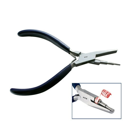 Stepped Concave Jaw Wire Wrapping Pliers Coiling Wire Jewelry Making 3 (Best Pliers For Wire Wrapping)