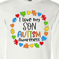 thumbnail image 4 of Inktastic I Love my Son Autism Awareness Long Sleeve T-Shirt, 4 of 5