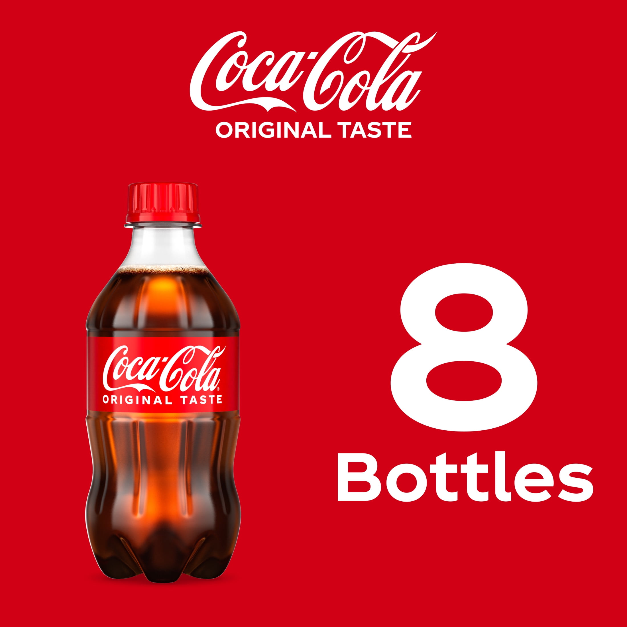 Coca-Cola Classic Soft Drink, 12 fl oz, 8 Pack Bottles
