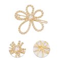 thumbnail image 3 of 5 Piezas de Clips para el Cabello con Lazo de Moda y Estrella para Niñas en Tonos Dorado y Plateado, 3 of 3