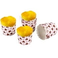 thumbnail image 3 of FELTECHELECTR 100 vasos de papel para muffins, cupcakes, postres, recuerdos de fiesta, repostería y tiendas de postres (diseño variado), 3 of 4