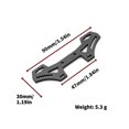 thumbnail image 5 of Placa de batería de torre de choque de fibra de carbono, placa de parachoques de segundo piso para Tt02 Tt-02 1/10 Rc Car U, 5 of 5