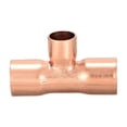 thumbnail image 3 of Tee de reducción de cobre de 3/8 pulgadas x 1/2 pulgadas, accesorio de tubería de presión de cobre para suministro de plomería y refrigeración, 3 piezas, 3 of 3