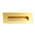 thumbnail image 3 of Tirador empotrado para puerta corrediza de 4-1/6" x 1-3/5" en tono dorado de aleación de zinc, 2 piezas, 3 of 5
