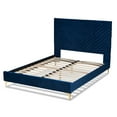 thumbnail image 3 of Baxton Studio Gold Metal Queen Size Platform Bed, 3 of 6