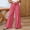 Red, variant on Women's Pants Plus Size High Waist Color Blocking Stripe Stampes Straight Cut Pants