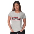 thumbnail image 3 of Space Happens Evil Dark Galaxy Nerd Womens Fitted Plus Size Graphic Tee Brisco Brands 3X, 3 of 5