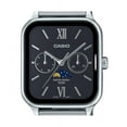thumbnail image 2 of Casio Standard Analog Moon Phase Stainless Steel Black Dial Quartz MTP-M305D-1A2V Men's Watch, 2 of 3