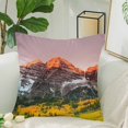 thumbnail image 2 of MKHERT Maroon Bells Sunrise Pillow Covers Pillowcase Throw Pillows 18x18 inch, 2 of 2