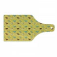 thumbnail image 1 of Clown Cutting Board, Birthday Party Themed Continuous Pattern of Balloons Flags and Circus Animals, Decorative Tempered Glass Cutting and Serving Board, in 3 Sizes, by Ambesonne, 1 of 2