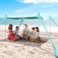 thumbnail image 1 of Toldo para tienda de playa BOTINDO, 305 x 305 cm, UV50+, color verde menta, 1 of 6