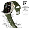 thumbnail image 4 of 5 Pack Sport Band Compatible with Apple Watch Ultra Band 49mm Men Women, Adjustable Waterproof Silicone Strap for iWatch Series Ultra2/Ultra1 SE/9/8/7/6/5/4/3/2/1, 4 of 8