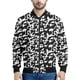 thumbnail image 3 of Chaqueta bomber con estampado 3D de vaca colorida para hombre y mujer, sudadera de primavera y otoño, chaquetas de calle de manga larga con cremallera, 3 of 5